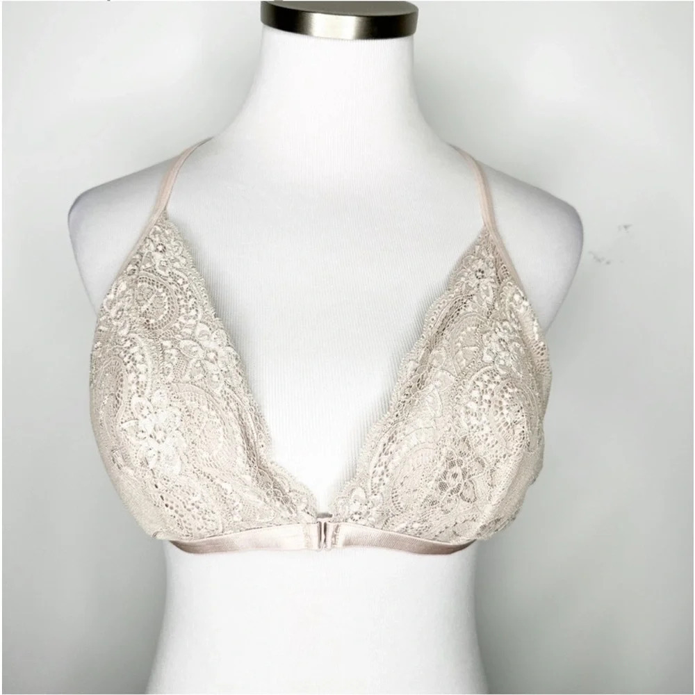 Shekini Front Closure Lace Bralette Size XL